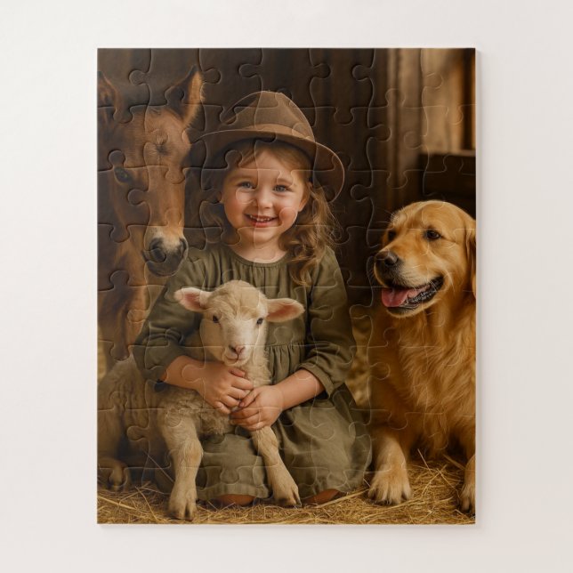 Puzzle. Puzzle sur la vie agricole (Vertical)