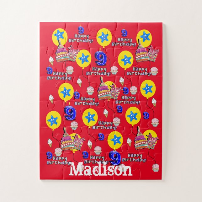 Puzzle Puzzles, Joyeux 8e anniversaire, #8 Anniversaire R (Vertical)