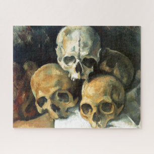 Puzzle Pyramid of Skulls Paul Cezanne Painting Art