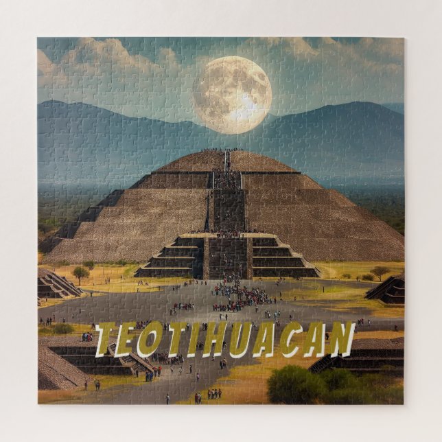 Puzzle Pyramide de la Lune, Teotihuacan, Mexique Voyage (Vertical)