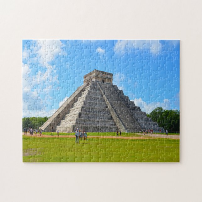 Puzzle Pyramide Kukulcan Chichenitzá Mexique. (Horizontal)