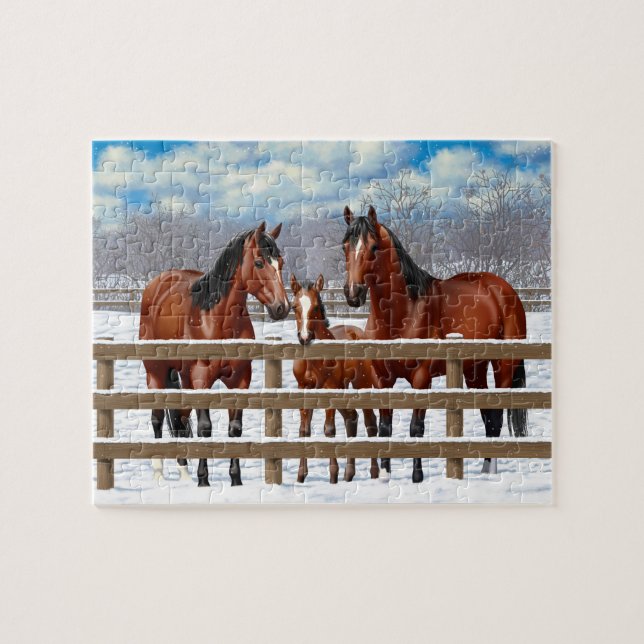 Puzzle Quai de Bay Horses (Horizontal)
