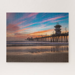 Puzzle Quai Huntington Beach Pier au coucher du soleil