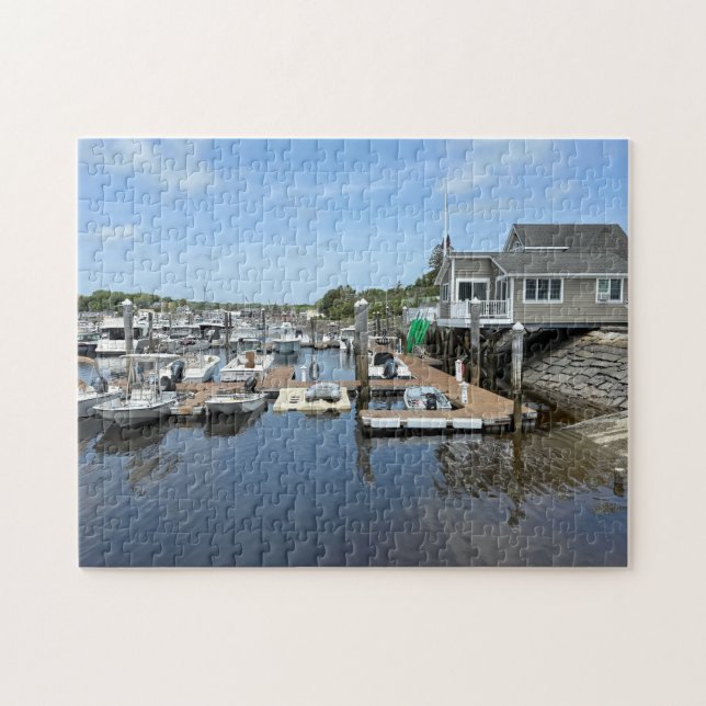 Puzzle Quais de pêche à Kennebunkport Maine (Horizontal)