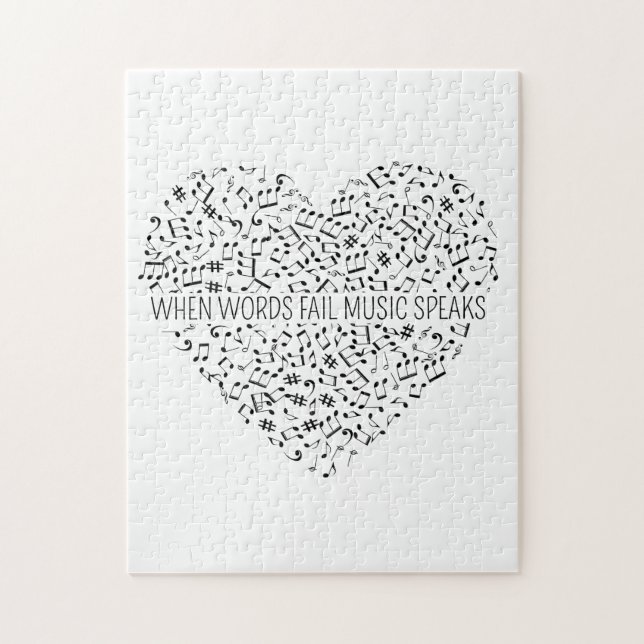 Puzzle Quand les mots ne parlent pas musique (Vertical)