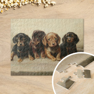 Puzzle Quatre Chipons Dachshund   Carl Reichert