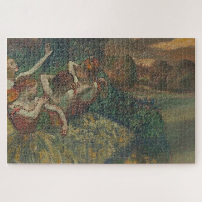 Puzzle Quatre Danseurs, Peinture impressionniste, Edgar D (Horizontal)