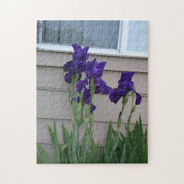 Puzzle Quatre Iris Violets (Vertical)
