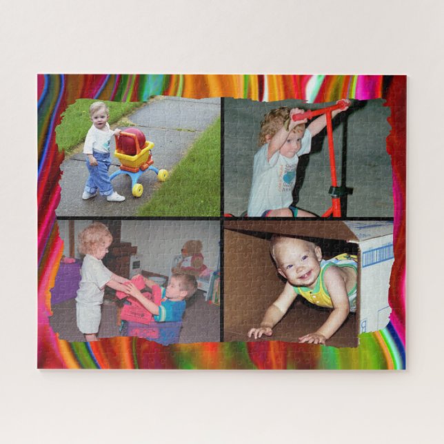 Puzzle Quatre photos de famille (Horizontal)