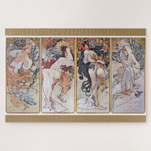 Puzzle Quatre saisons, Alphonse Mucha