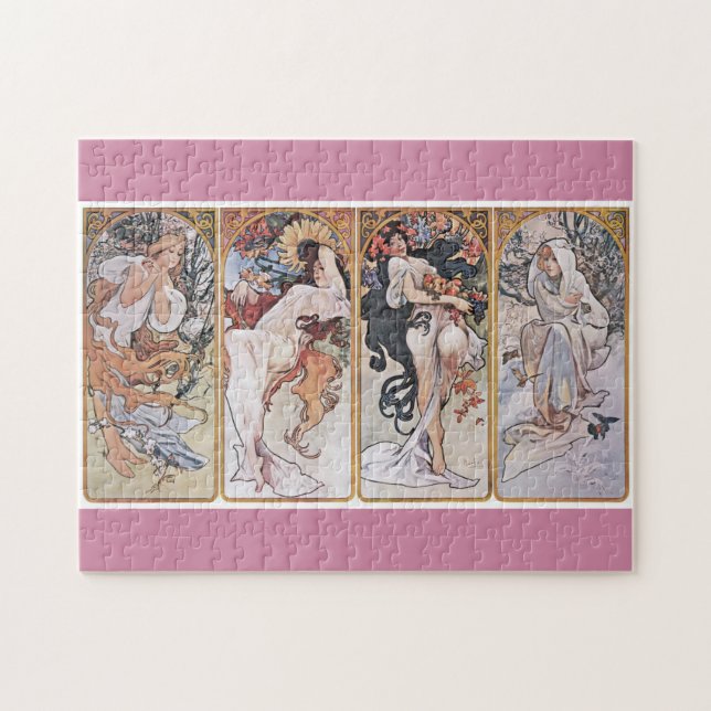 Puzzle Quatre Saisons, Mucha (Horizontal)
