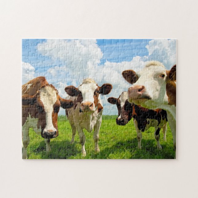 Puzzle Quatre vaches de causerie (Horizontal)
