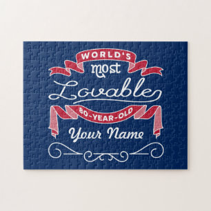 Puzzle quatre-vingtième De 80 ans le plus aimable du