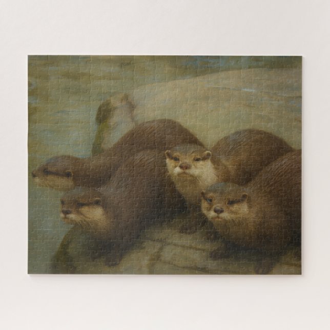 Puzzle Quatuor Otter - Art de la faune (Horizontal)