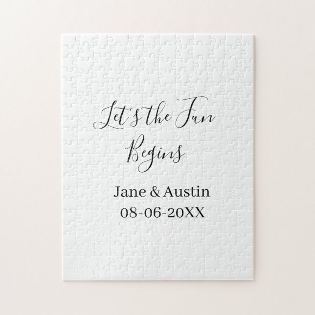 Puzzle que le plaisir commence nom couple date simpl (Vertical)