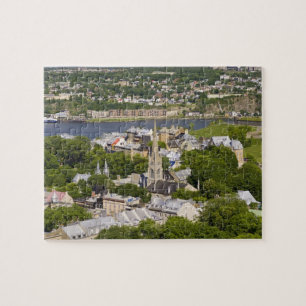 Puzzle Québec, Québec, Canada. Vue plongeante sur la