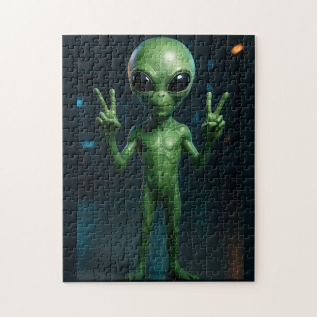 Puzzle Quebra-Cabeça Extraterrestre futurista (Vertical)