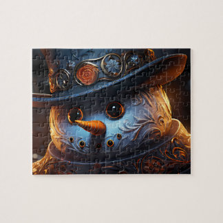 Puzzle Quebra-Cabeça (Puzzle) Boneco de Neve Estiloso