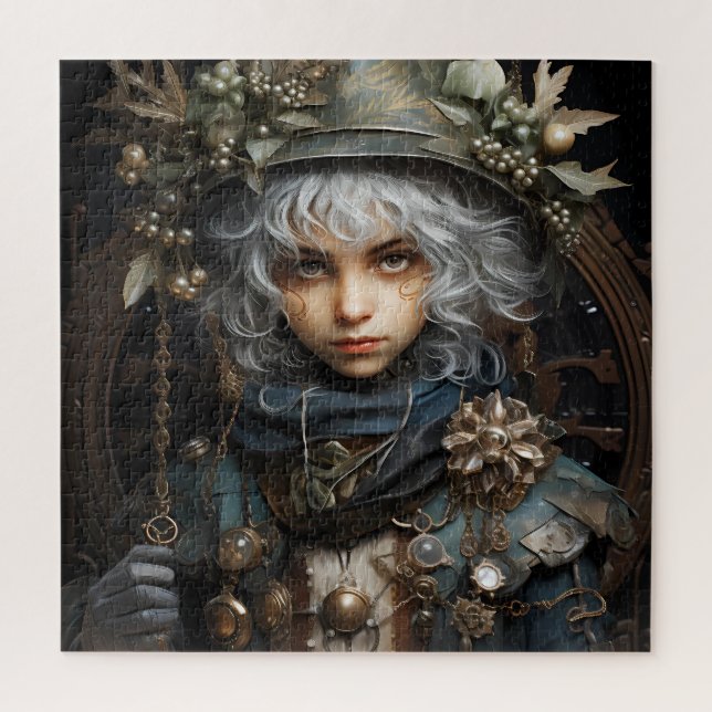 Puzzle Quebra-Cabeça (Puzzle) Menina do Outono (Vertical)