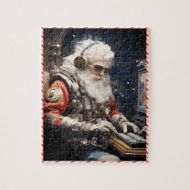 Puzzle Quebra-Cabeça (Puzzle) Natal Cyberpunk (Vertical)