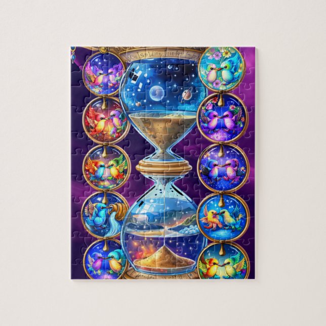 Puzzle Quebra-Cabeça (Puzzle) Tempo dos Beija-Flores (Vertical)