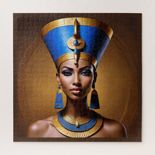 Puzzle "Queen Nefertiti" Belle reine africaine antique (Vertical)