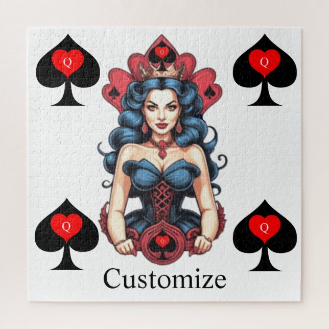 Puzzle Queen of Spades Thunder_Cove (Vertical)