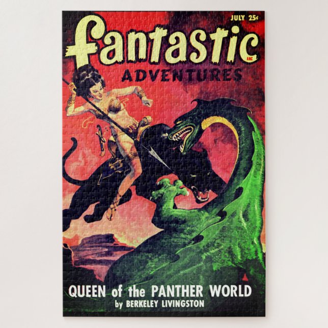 Puzzle Queen of the Panther World : Imaginaire Pulp Ficti (Vertical)