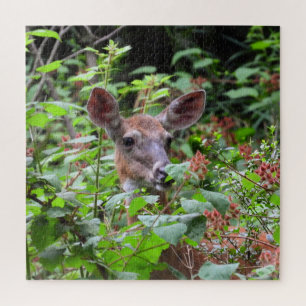 Puzzle Queue blanche Doer Deer Mange Berries