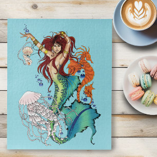 Puzzle Queue Turquoise de sirène d'Imaginaire