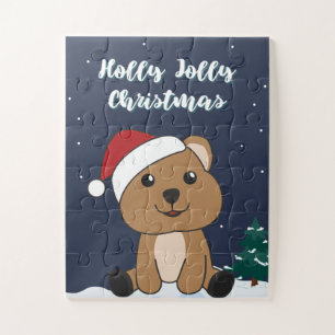 Puzzle Quokka Noël Neige Animaux d'hiver Quokkas Jigsa