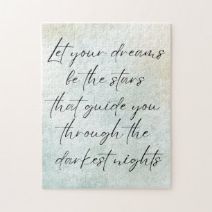 Puzzle Quote d'inspiration Motivational Watercolor