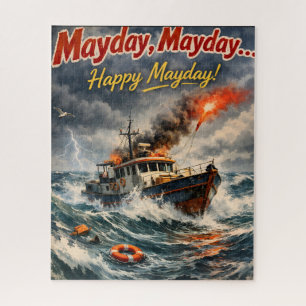 Puzzle Qu'un heureux casse-tête de Mayday nautique tempêt