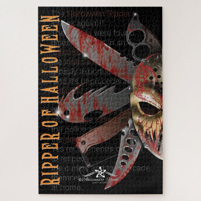 Puzzle R. de H. Ripper d'Halloween (Vertical)