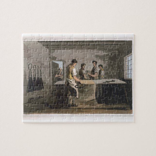 Puzzle Raboteuses de tissu, "costume d'engrav de (Horizontal)