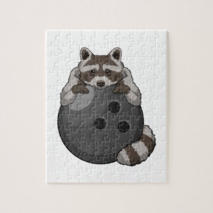 Puzzle Raccoon à Bowling avec Bowling