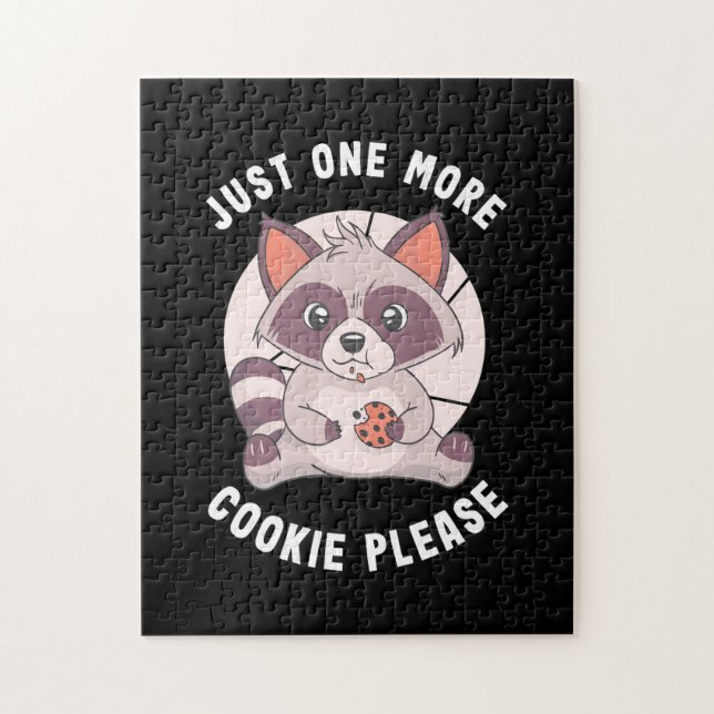 Puzzle Raccoon Lover Un Cookie De Plus S'Il Vous Plaît (Vertical)