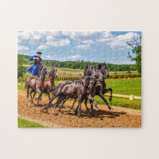 Puzzle race de chevaux