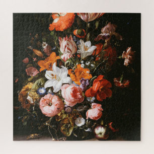 Puzzle Rachel Ruysch - fleurs dans un vase en verre