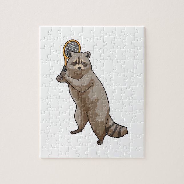 Puzzle Racon au Tennis avec raquette de tennis (Vertical)