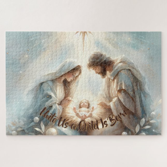 Puzzle Radiant Holy Family Nativity Scene (Horizontal)