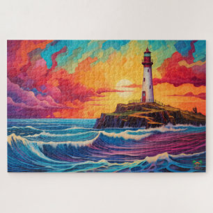 Puzzle 🐙 radiant : phare du coucher du soleil