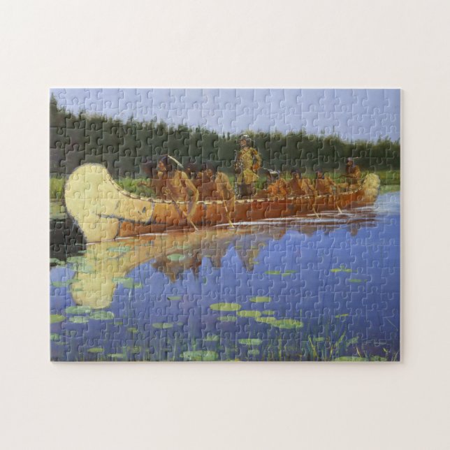 Puzzle Radisson Groseilliers Voyagers Frederic Remington (Horizontal)