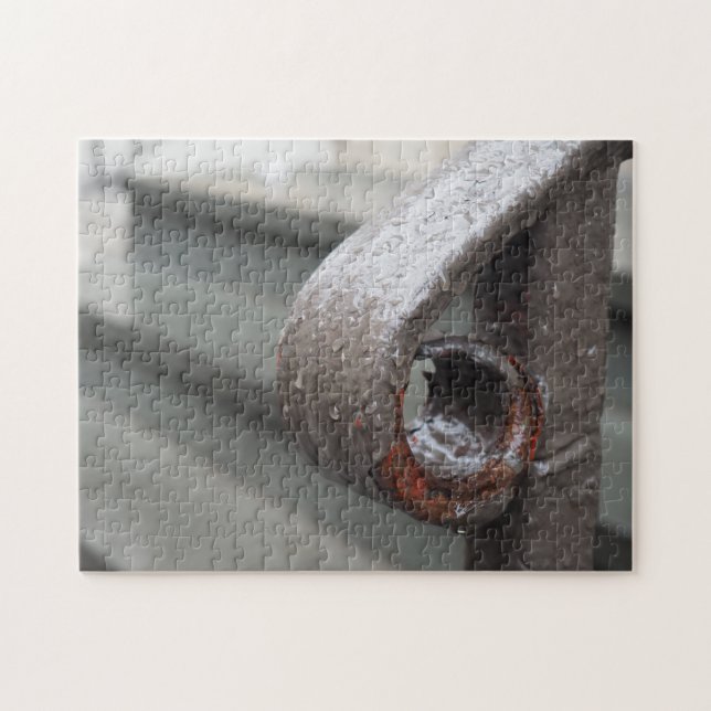 Puzzle Rails en fer forgé Raindrops New York City NYC (Horizontal)