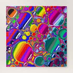 Puzzle Rainbow Blast Art Abstrait