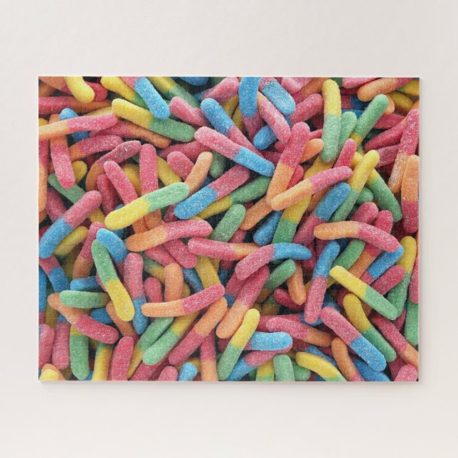 Puzzle Rainbow Colorful Sweet Candy Fun Sucre Treat (Horizontal)