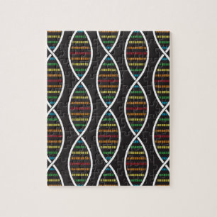 Puzzle Rainbow DNA strands