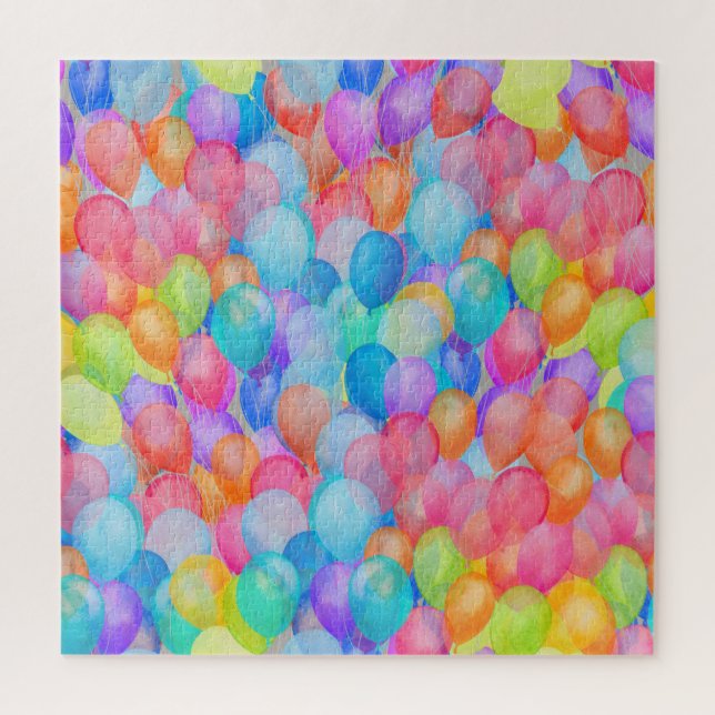 Puzzle Rainbow Dreams : Watercolor Balloon Art (Vertical)