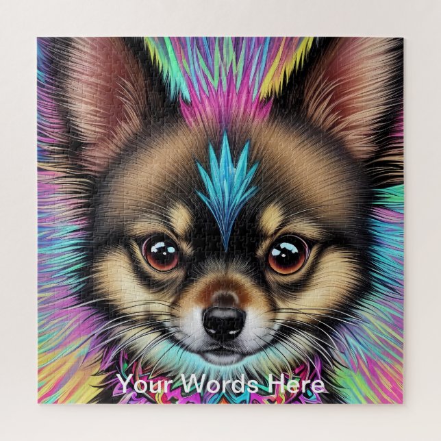 Puzzle Rainbow Garden Neon Psychedelic Nature & Faune (Vertical)