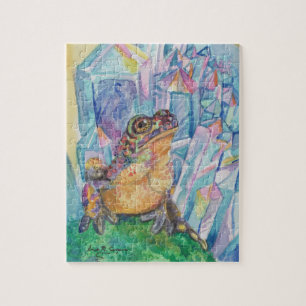 Puzzle Rainbow Geode Toad aquarelle art